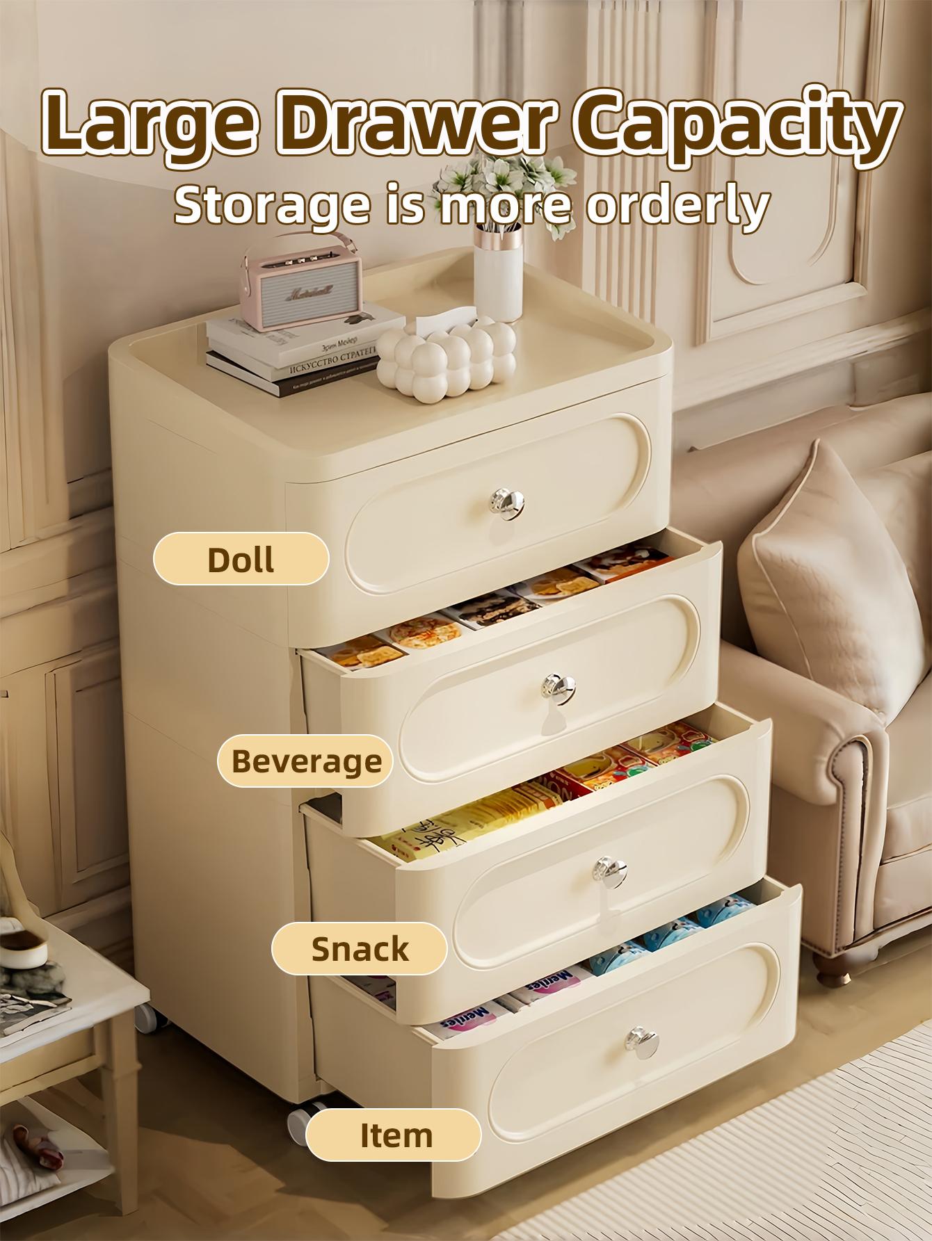 4-Drawer Rectangle Rolling Sto - đánh giá và giá Baby Nursery Drawers