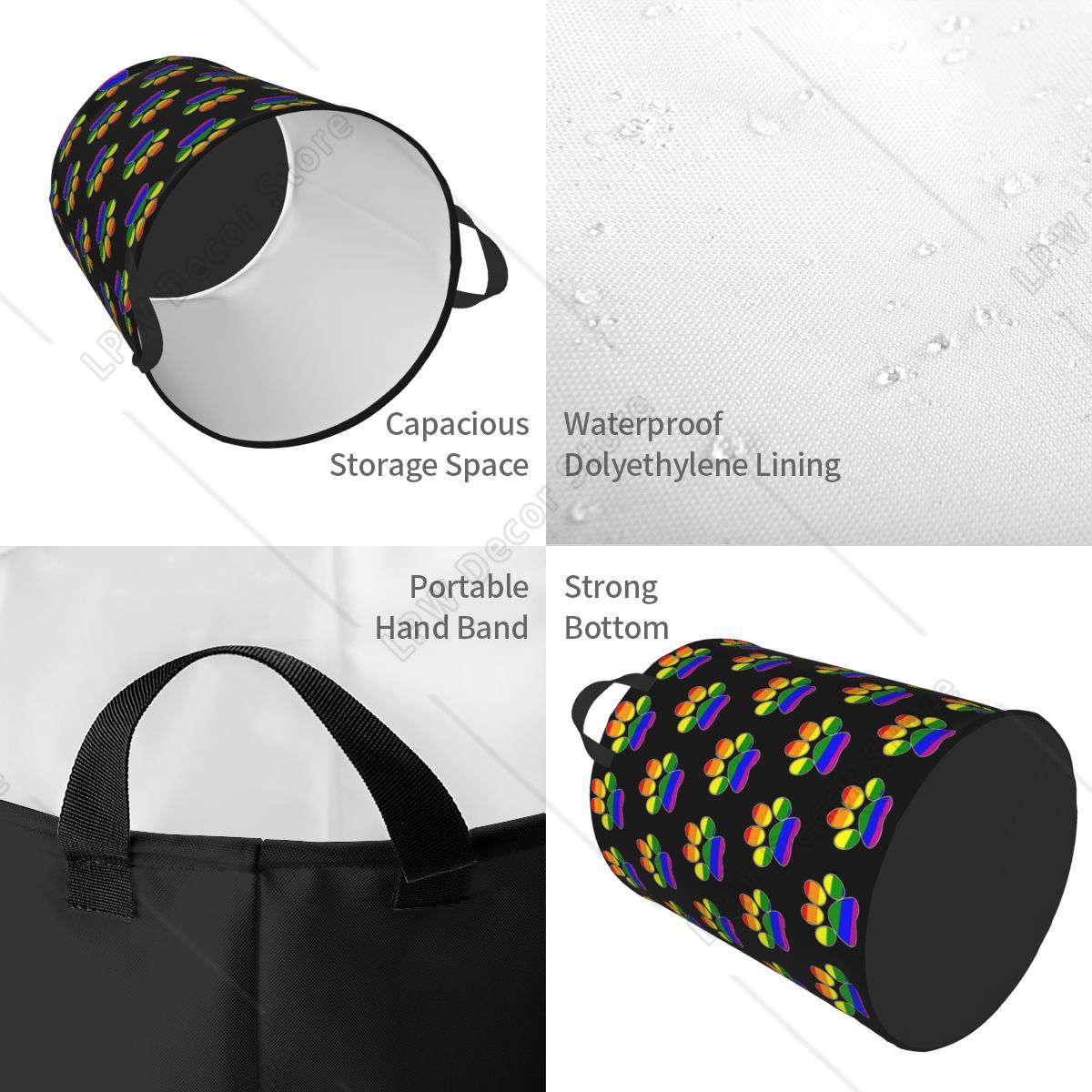 Custom LGBT Pride Gay Paw Laun - đánh giá và giá Baby Nursery Laundry Basket
