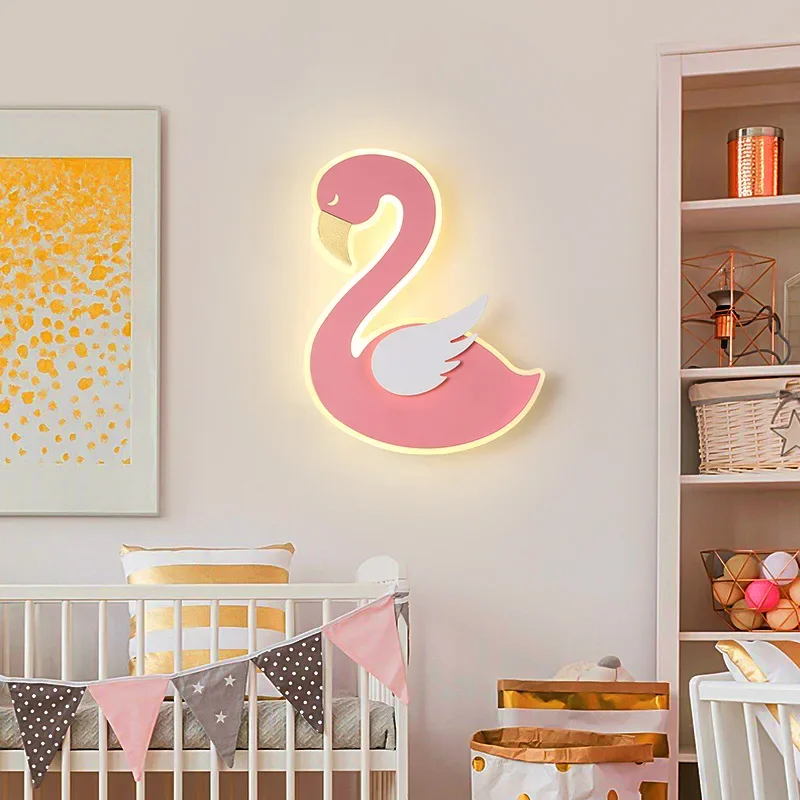 Flamingo LED Wall Lamp, Nordic - đánh giá và giá Baby Nursery Light Fixture
