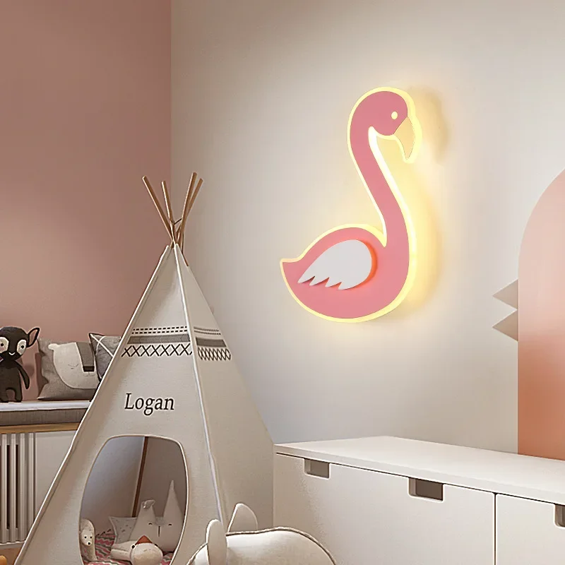 Flamingo LED Wall Lamp, Nordic - đánh giá và giá Baby Nursery Light Fixture