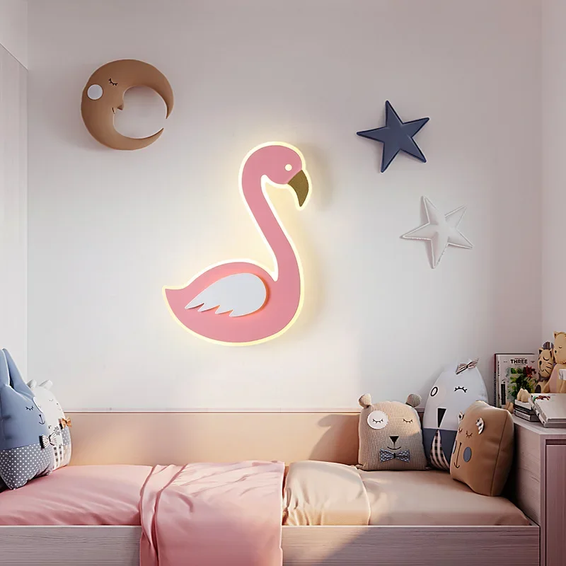 Flamingo LED Wall Lamp, Nordic - đánh giá và giá Baby Nursery Light Fixture