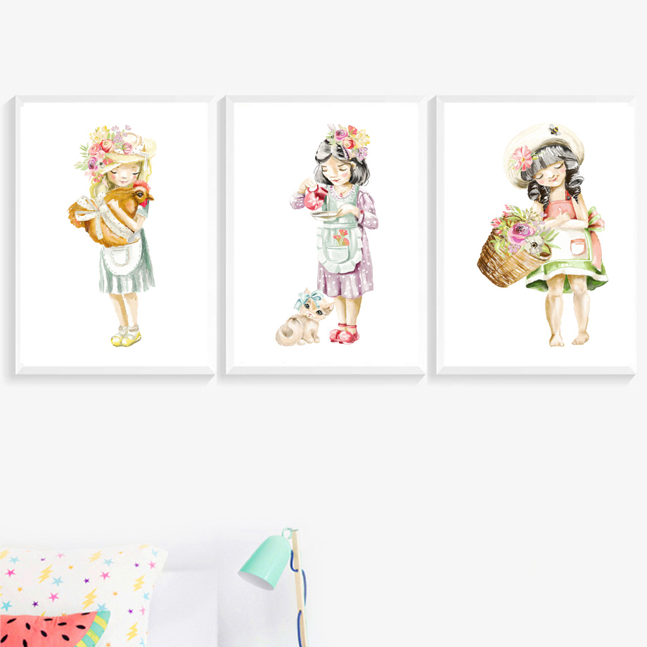 Cute Baby Girl Flower Cat Chic - đánh giá và giá Baby Nursery Mirror