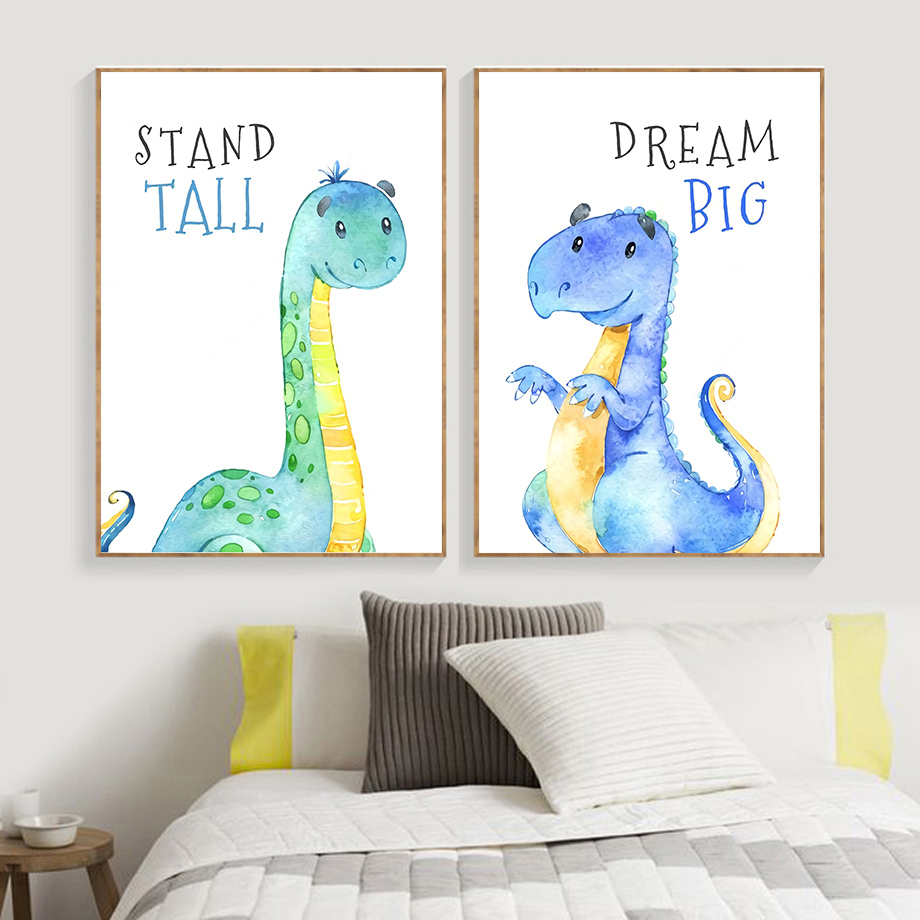 Cartoon Dinosaur Quotes Wall A - đánh giá và giá Baby Nursery Quotes Wall Art