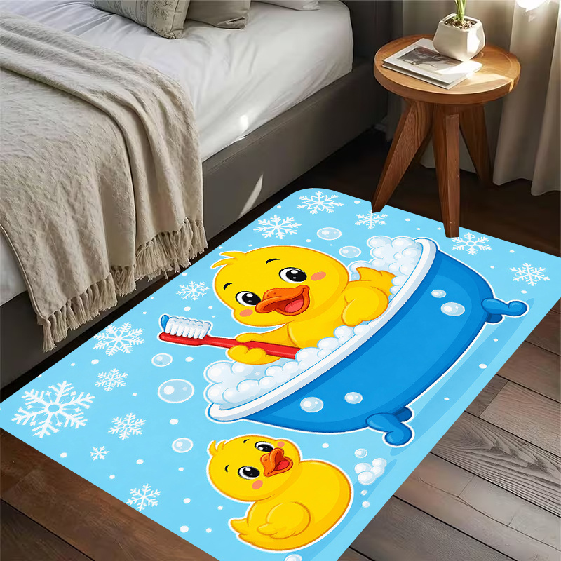 Cute Yellow Duck Bath Flannel  - đánh giá và giá Baby Nursery Mat