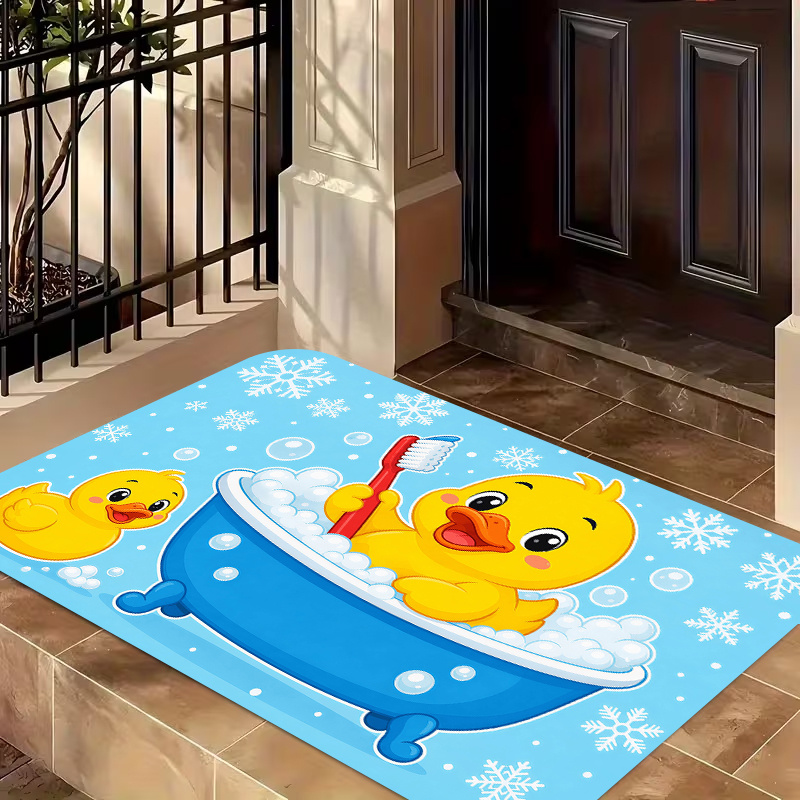 Cute Yellow Duck Bath Flannel  - đánh giá và giá Baby Nursery Mat