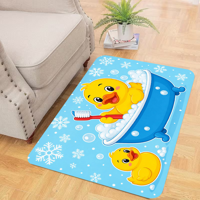 Cute Yellow Duck Bath Flannel  - đánh giá và giá Baby Nursery Mat