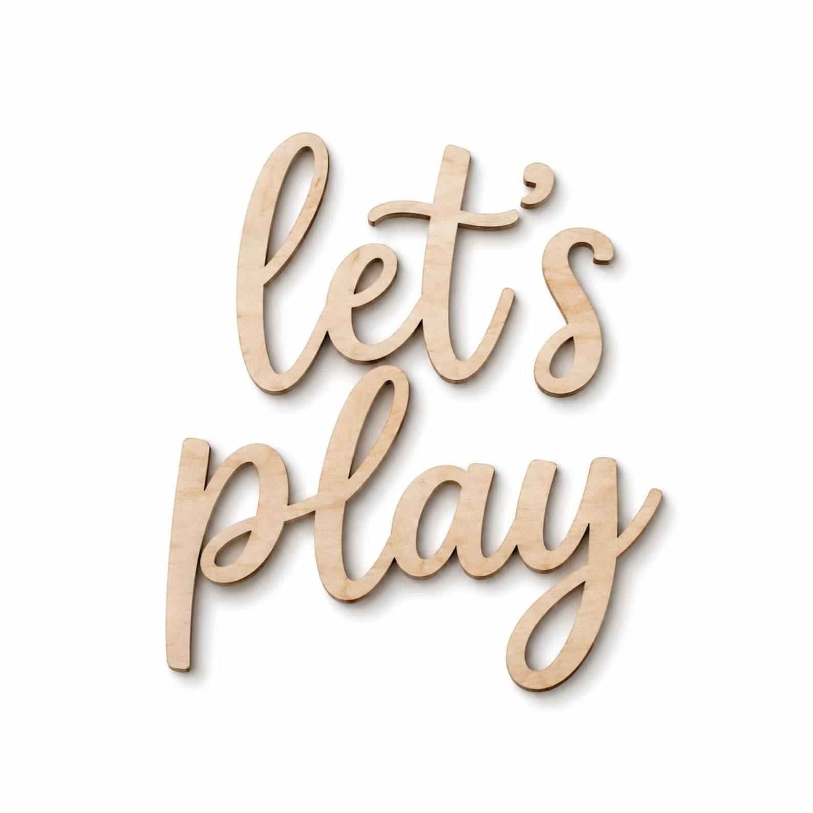 Let's Play Wooden Wall Sign, P - đánh giá và giá Baby Nursery Pictures