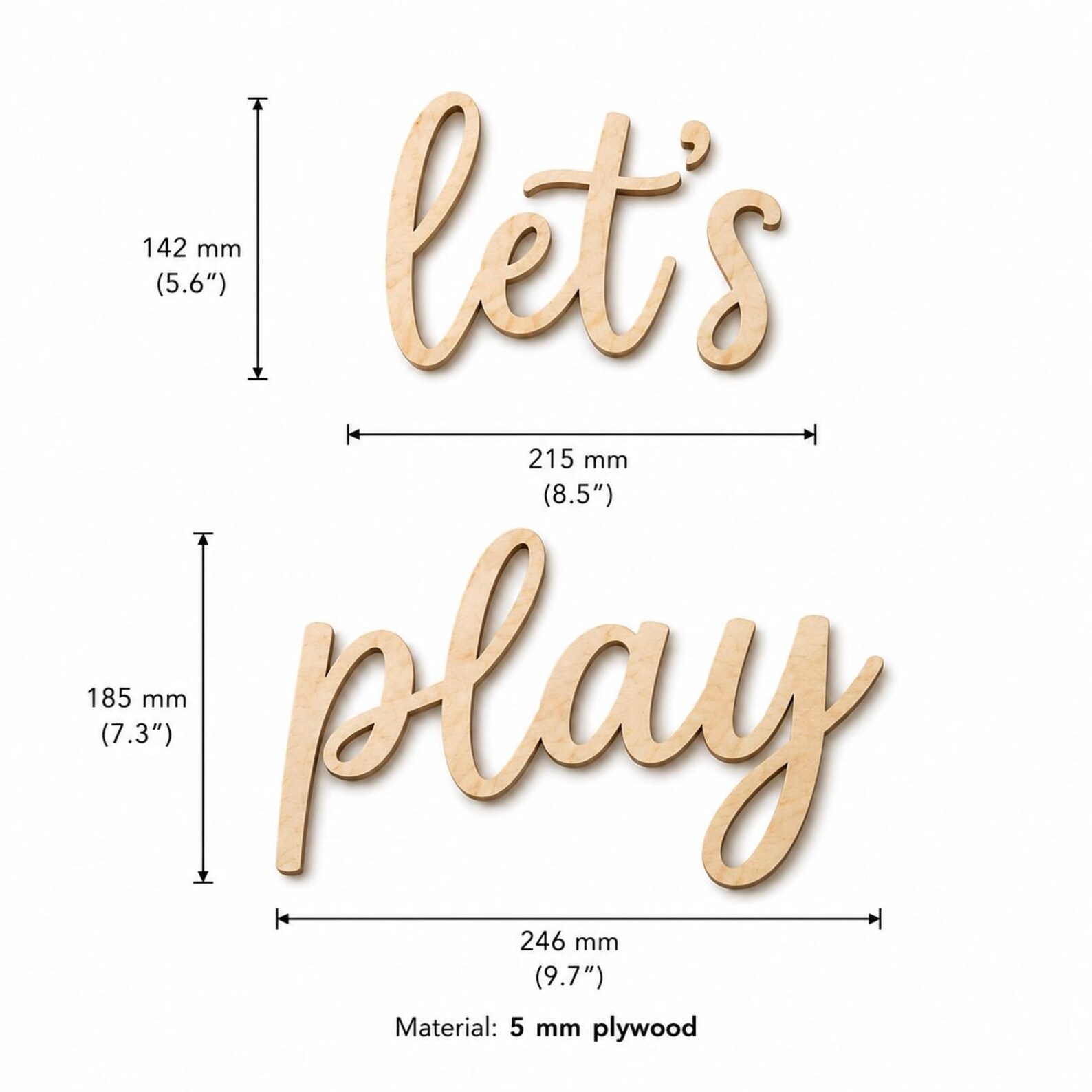 Let's Play Wooden Wall Sign, P - đánh giá và giá Baby Nursery Pictures