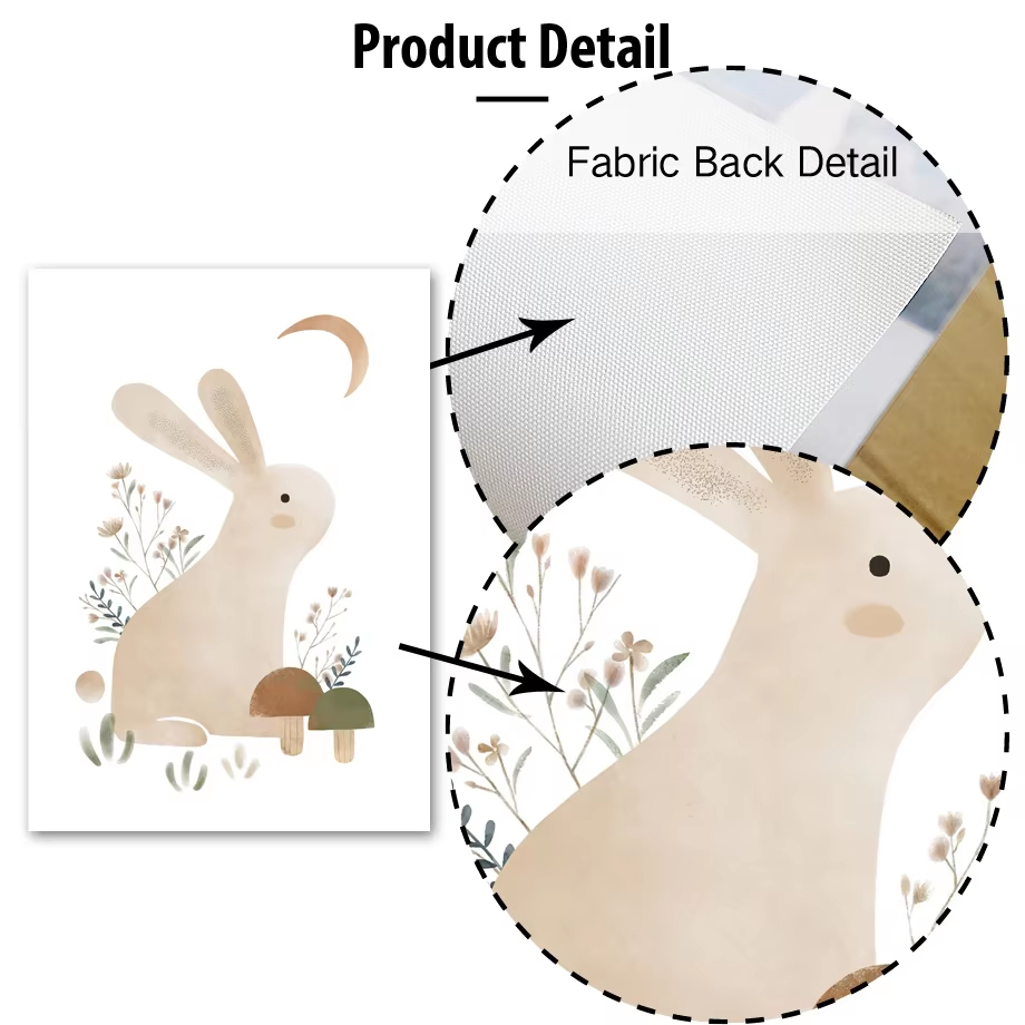 Boho Rabbit Fox Hedgehog Bird  - đánh giá và giá Baby Nursery Mirror