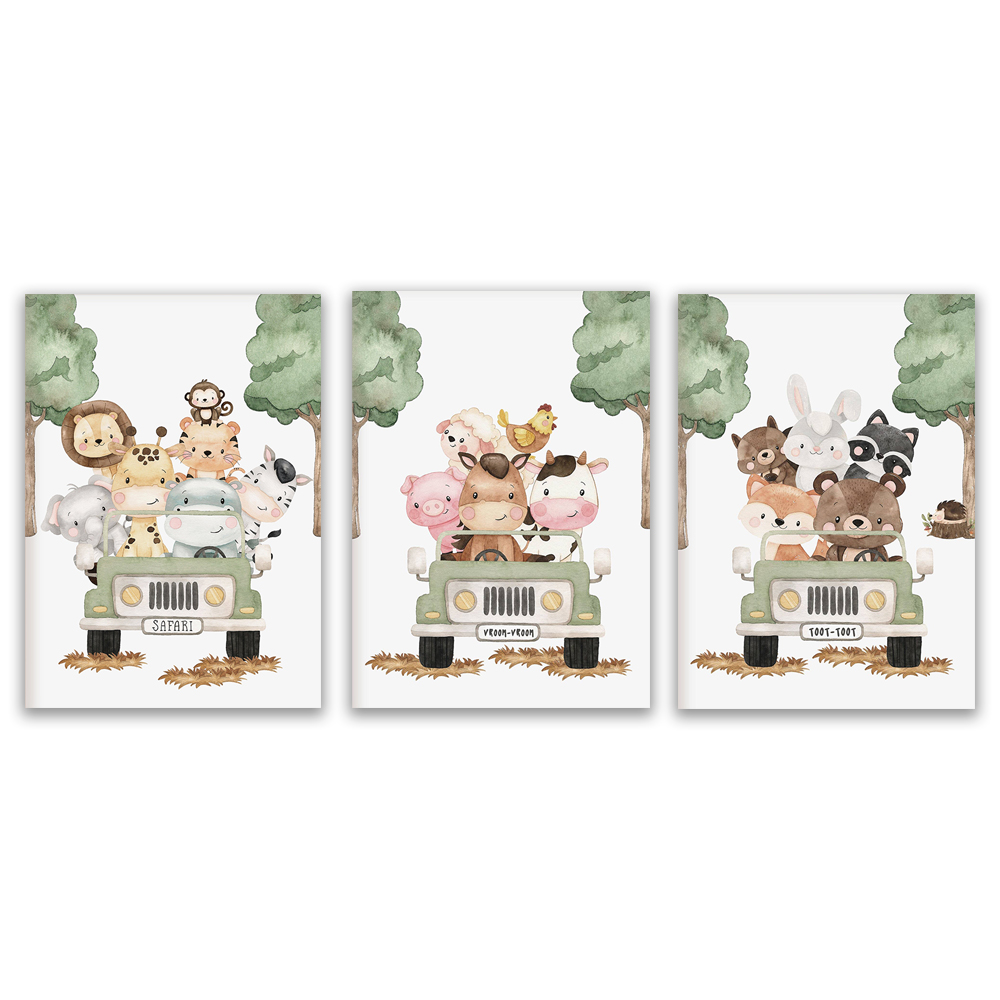 Nursery Art Print, Farm Animal - đánh giá và giá Baby Nursery Mirror