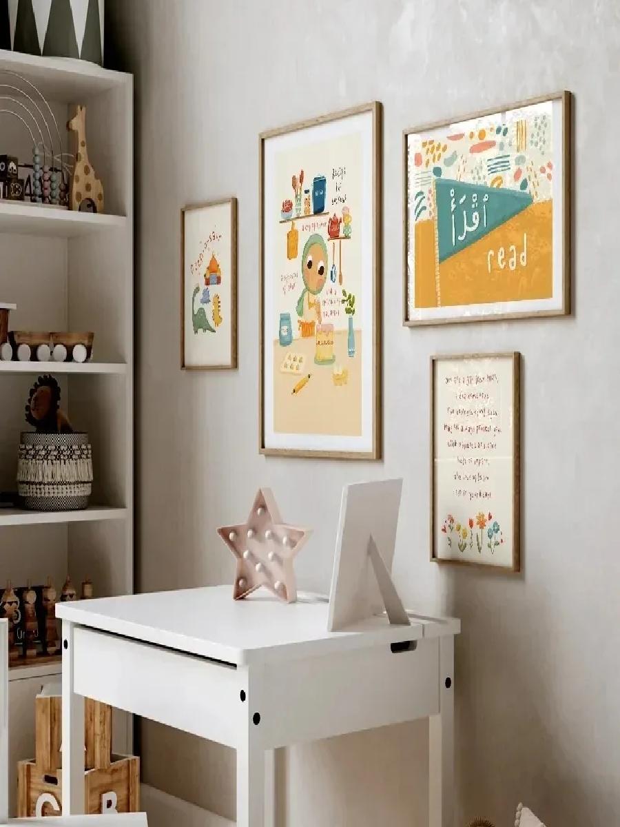 1PC Frameless Modern Cartoon I - đánh giá và giá Baby Nursery Modern