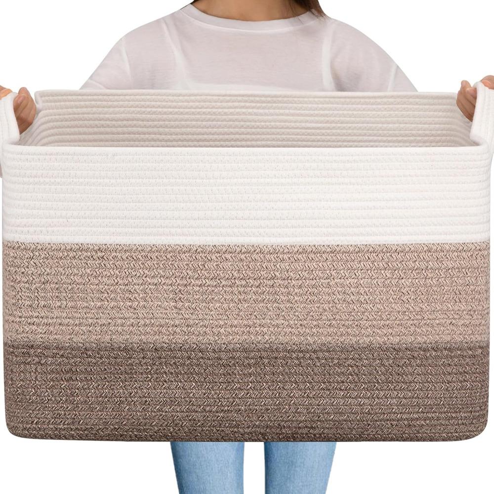 Extra Large 65L Woven Storage  - đánh giá và giá Baby Nursery Laundry Basket