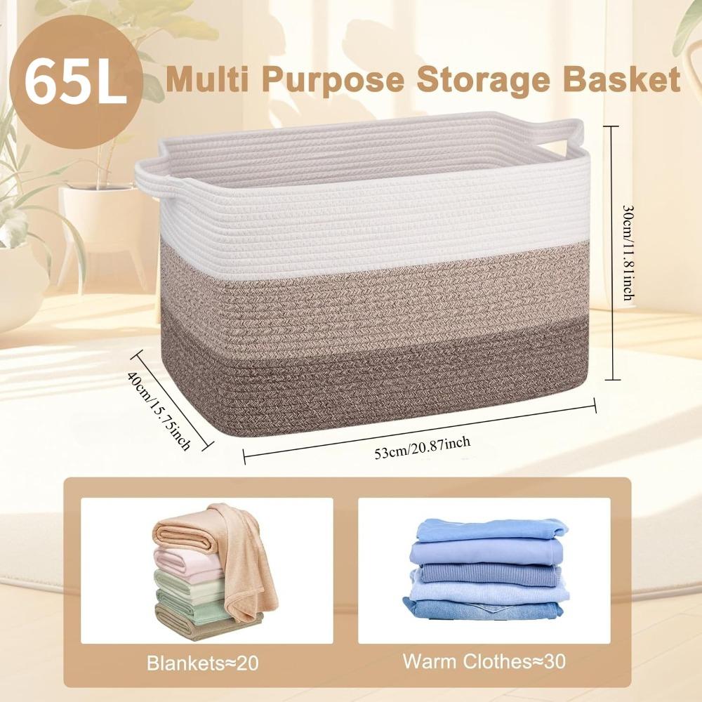 Extra Large 65L Woven Storage  - đánh giá và giá Baby Nursery Laundry Basket