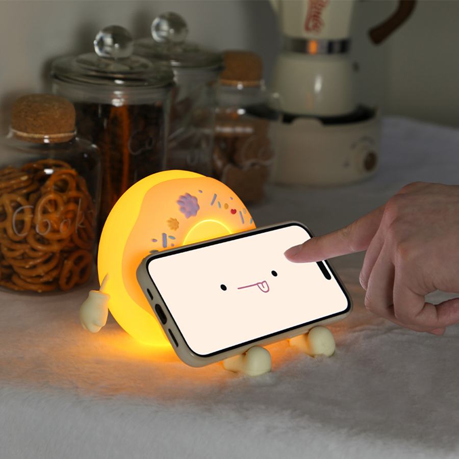 Donut Led Night Light Cartoon  - đánh giá và giá Baby Nursery Table Lamp