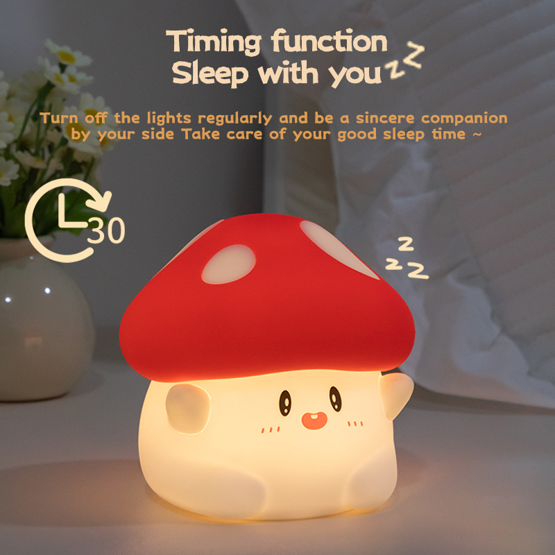 Mushroom Night Light LED Recha - đánh giá và giá Baby Nursery Table Lamp