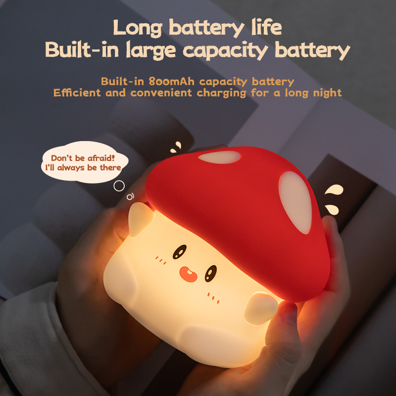 Mushroom Night Light LED Recha - đánh giá và giá Baby Nursery Table Lamp