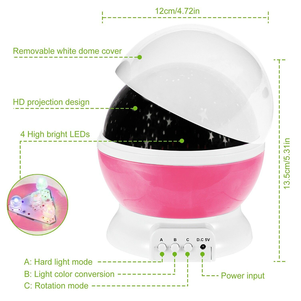 Night Lamp Projector Starry Sk - đánh giá và giá Baby Nursery Table Lamp