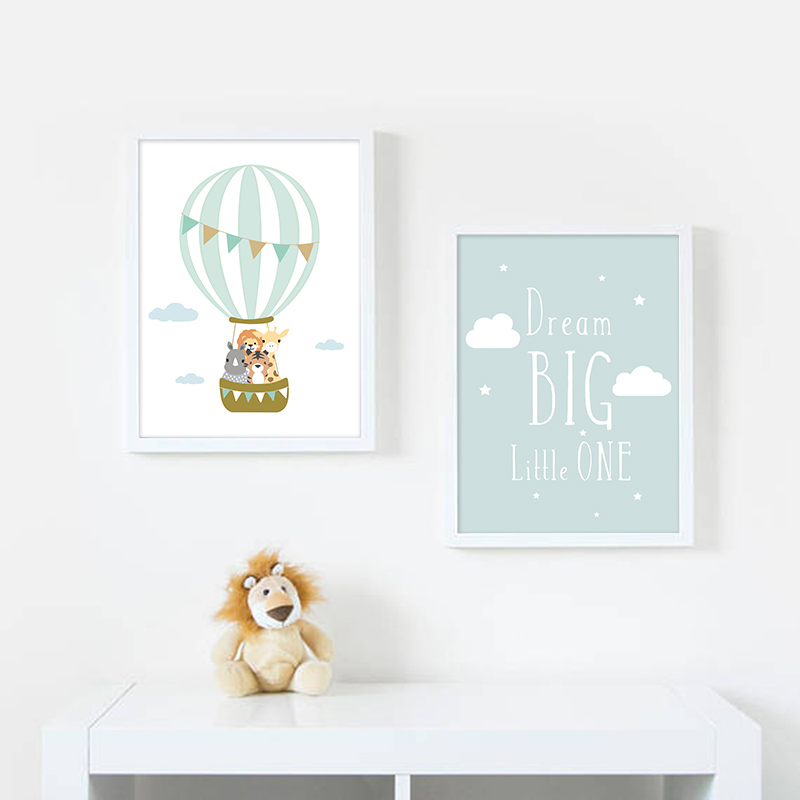 Balloon Moon Nursery Poster Wa - đánh giá và giá Baby Nursery Mirror