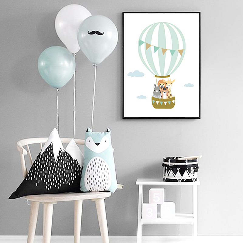 Balloon Moon Nursery Poster Wa - đánh giá và giá Baby Nursery Mirror