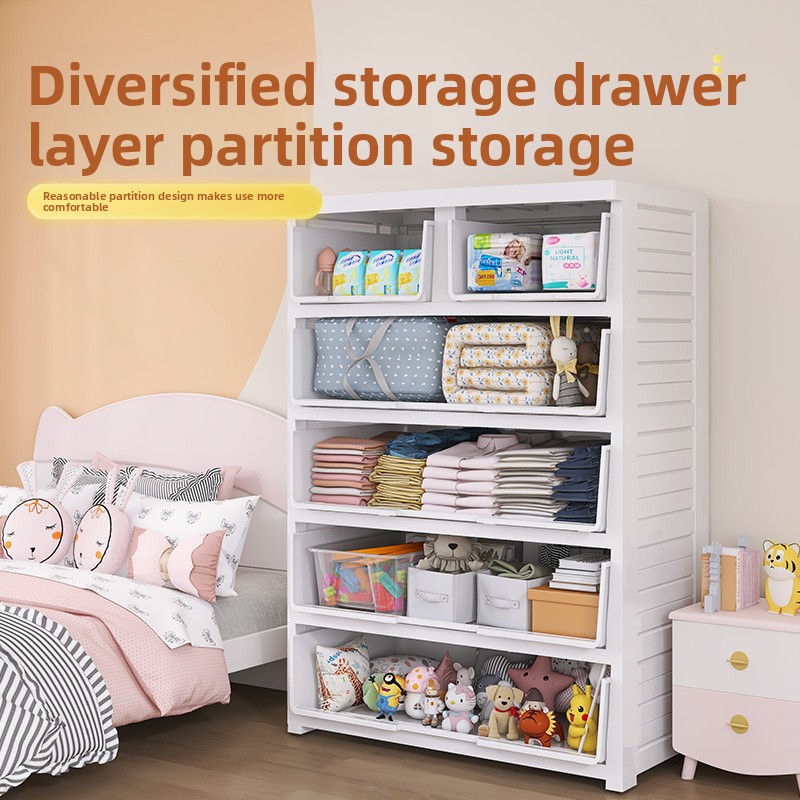 Thickened 5-Drawer Plastic Sto - đánh giá và giá Baby Nursery Drawers