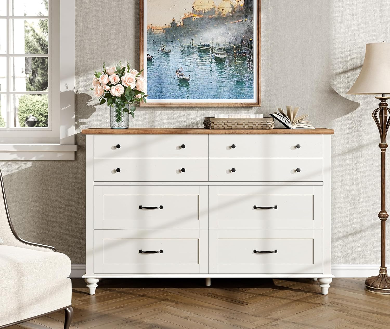 Modern  Kids Dresser with 7 Dr - đánh giá và giá Baby Nursery Drawers