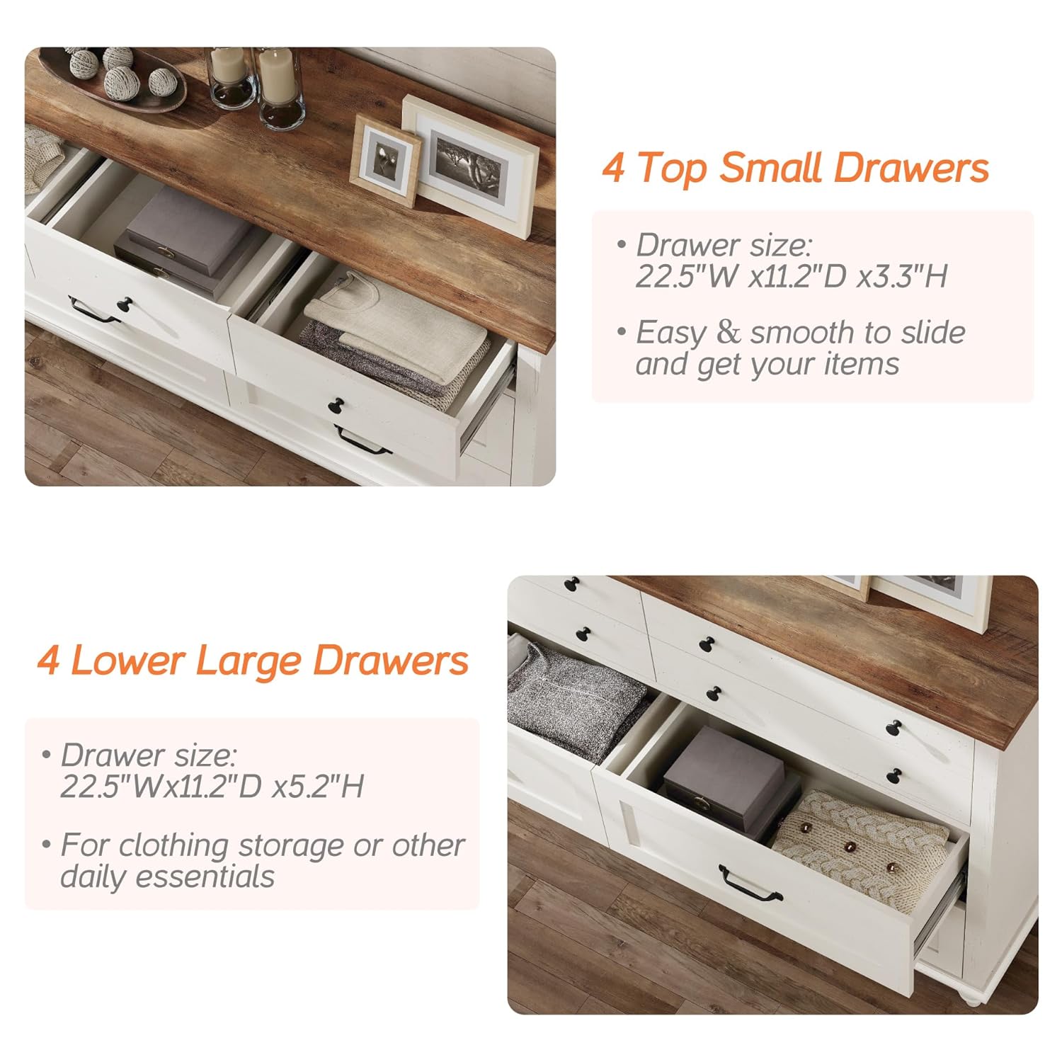 Modern  Kids Dresser with 7 Dr - đánh giá và giá Baby Nursery Drawers