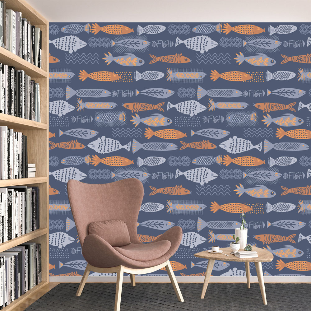 10+ Fish Design Waterproof Pee - đánh giá và giá Baby Nursery Peel And Stick Wallpaper