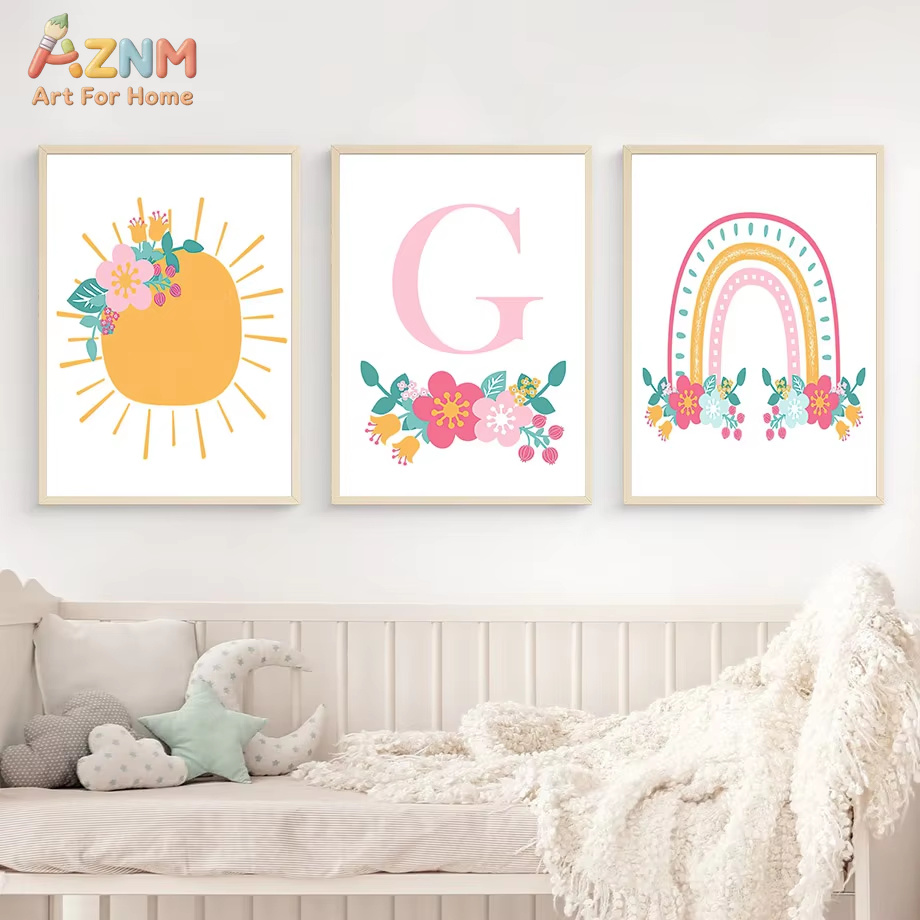 Cute Sun Rainbow Clouds Stars  - đánh giá và giá Baby Nursery Mirror