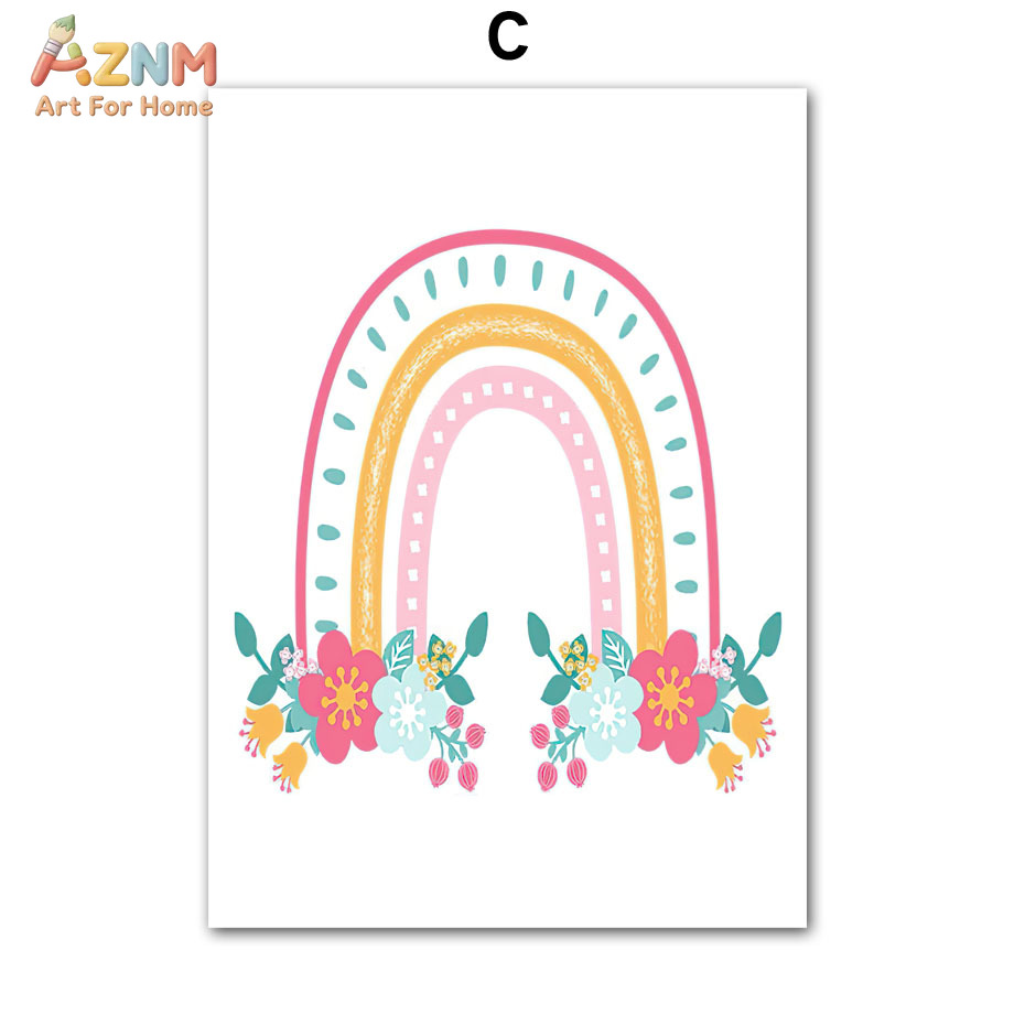 Cute Sun Rainbow Clouds Stars  - đánh giá và giá Baby Nursery Mirror