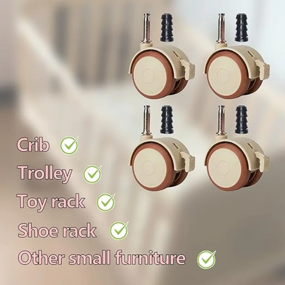 1/4 Pcs Nylon Swivel Caster Wh - đánh giá và giá Baby Nursery Trolley