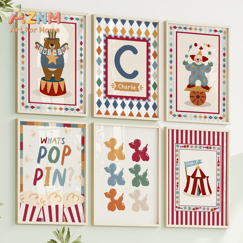 Circus Bear Magician Dog Quote - đánh giá và giá Baby Nursery Quotes Wall Art