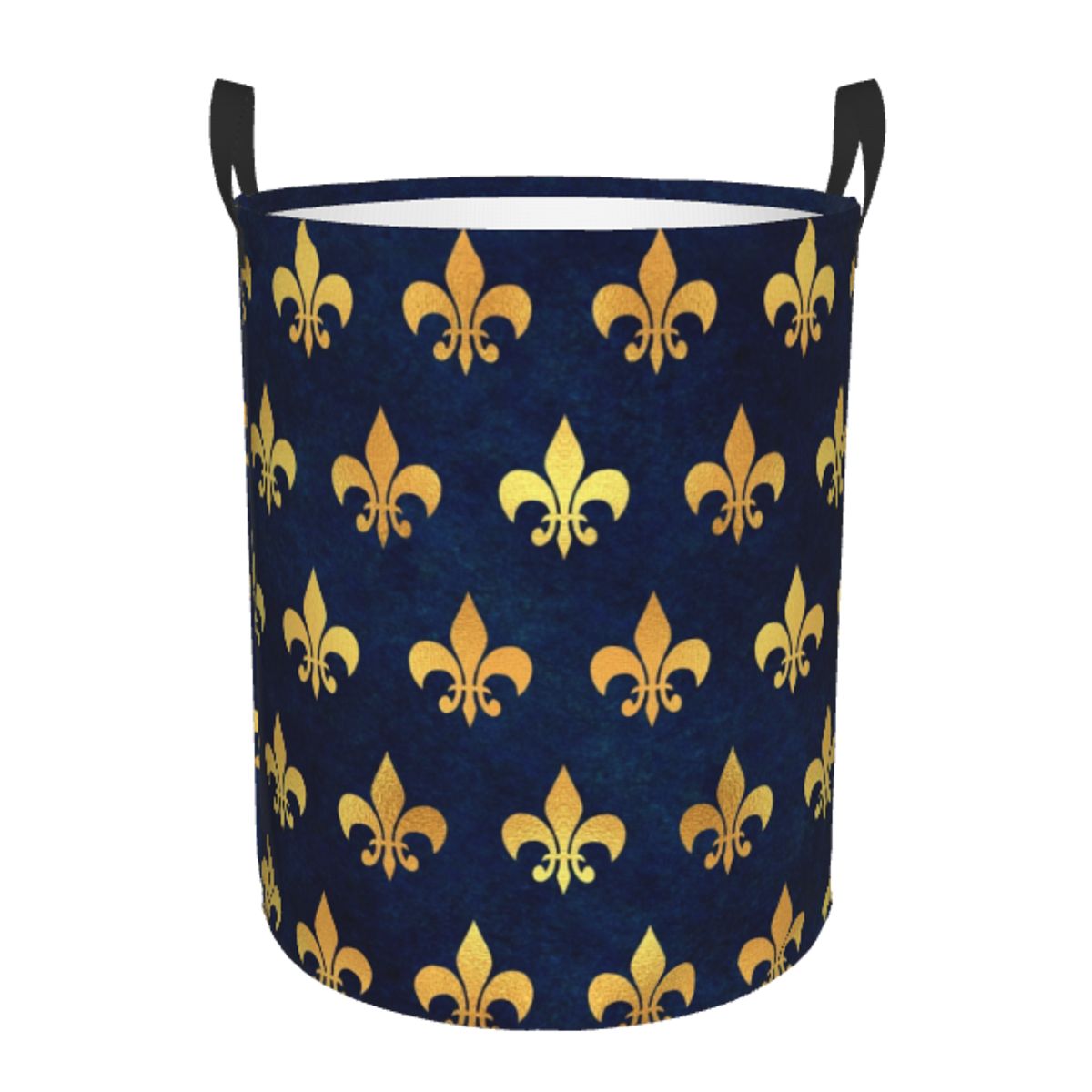 Royal Gold Blue Grunge Fleur D - đánh giá và giá Baby Nursery Laundry Basket