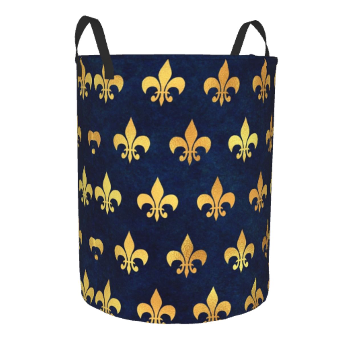 Royal Gold Blue Grunge Fleur D - đánh giá và giá Baby Nursery Laundry Basket