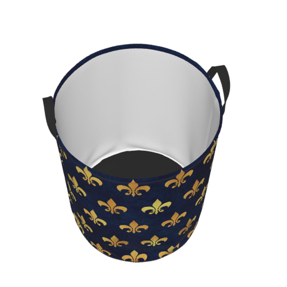 Royal Gold Blue Grunge Fleur D - đánh giá và giá Baby Nursery Laundry Basket