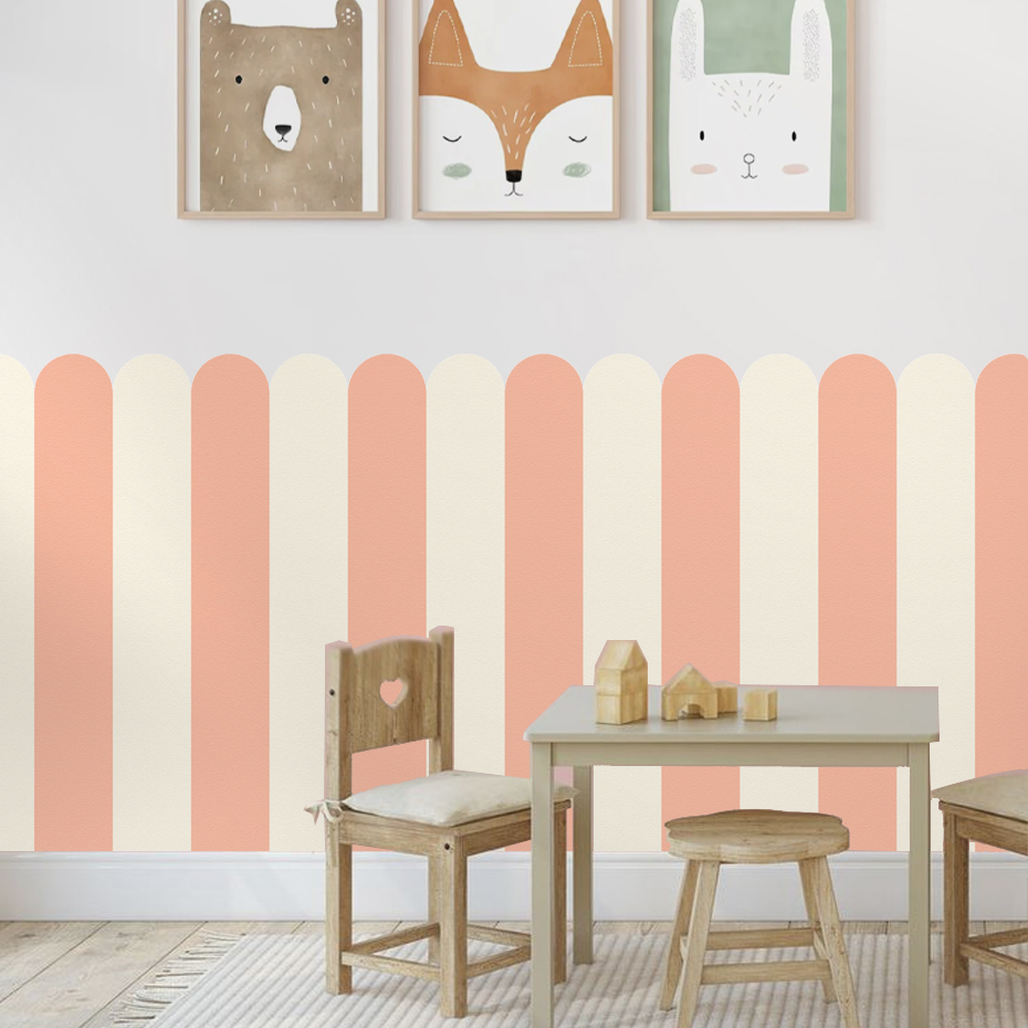 Multicolor Vertical Striped Ar - đánh giá và giá Baby Nursery Pictures