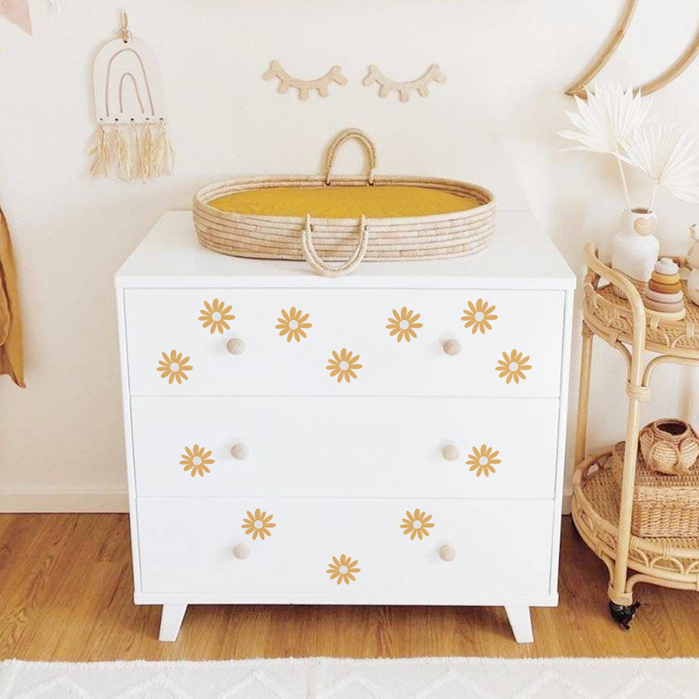Yellow Daisy Wall Stickers for - đánh giá và giá Baby Nursery Yellow