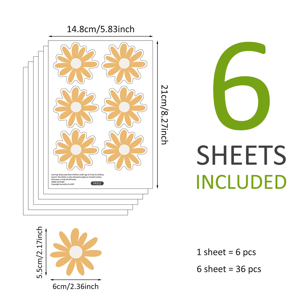 Yellow Daisy Wall Stickers for - đánh giá và giá Baby Nursery Yellow